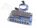 Digit display 8-Digit 7-Segments TM1638 8 buttons/LEDs red